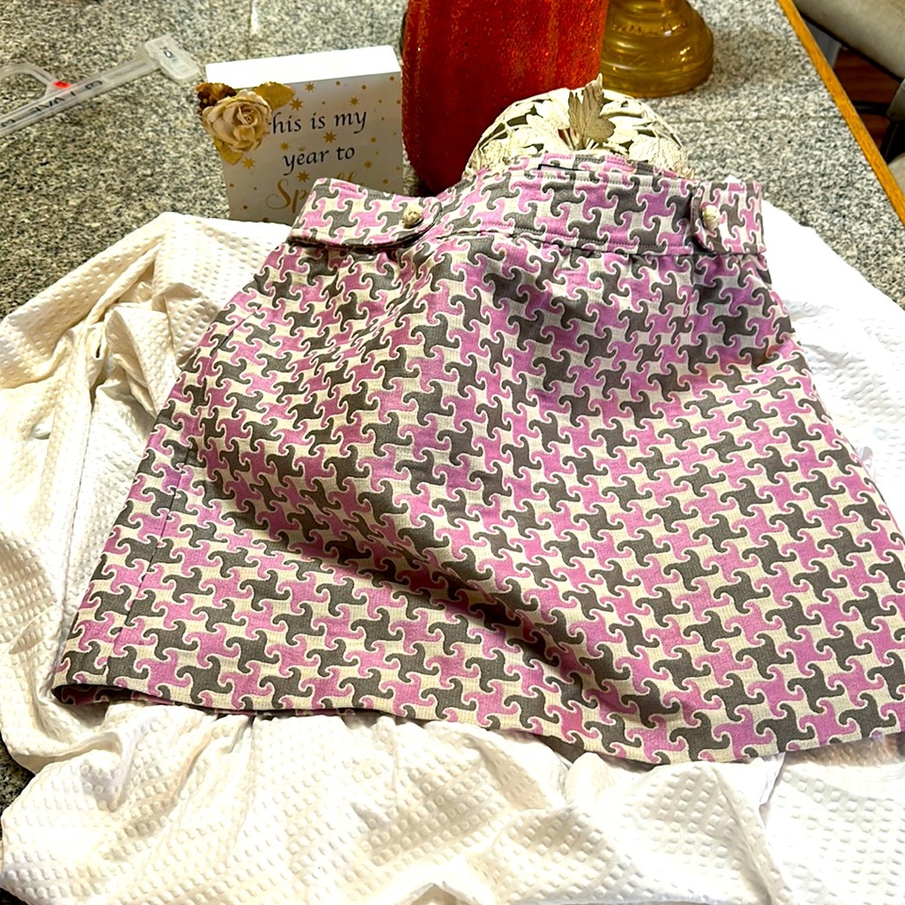 Vinyard Vines skirt, purple and Grey, so sporty!